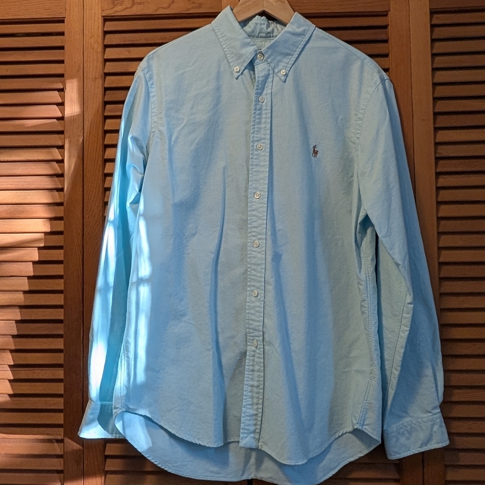 Light Blue Polo by Ralph Lauren Men's Shirt